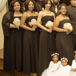 Black bridesmaid dress